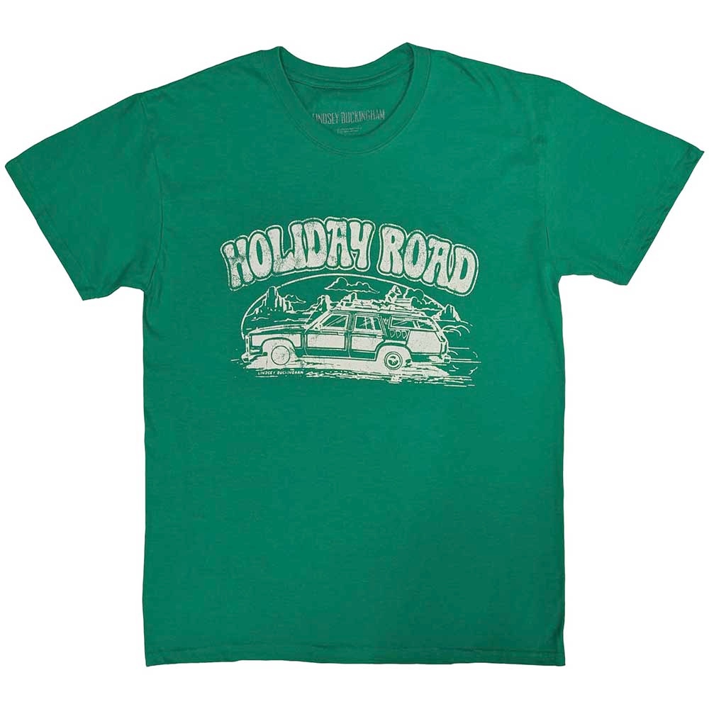 Lindsey Buckingham - Holiday Road Heren Tshirt - Groen